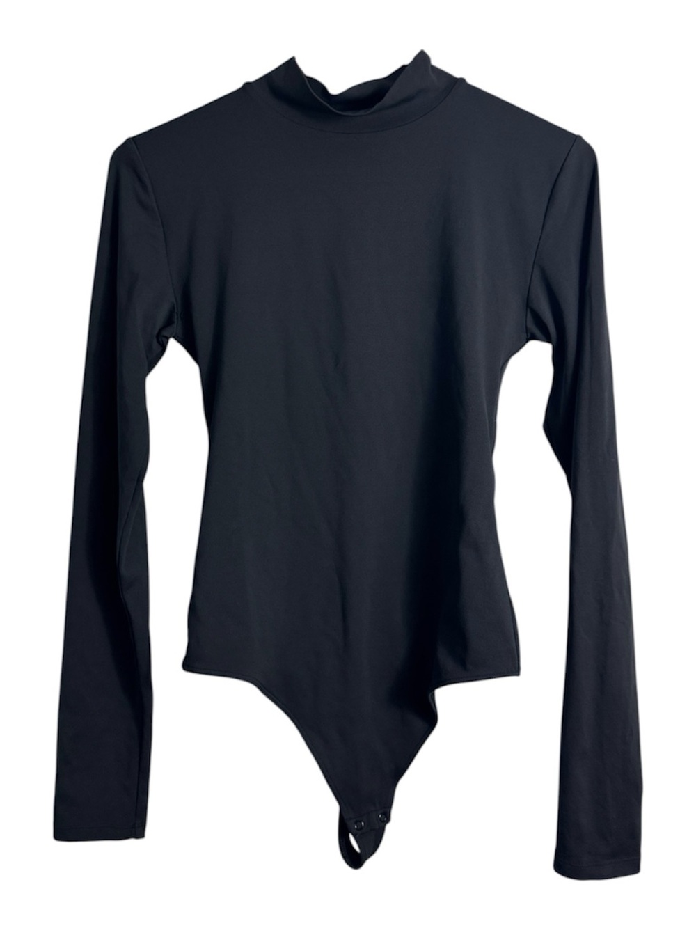 Aritzia Babaton Mock Neck Long Sleeve Bodysuit Black Size Medium
